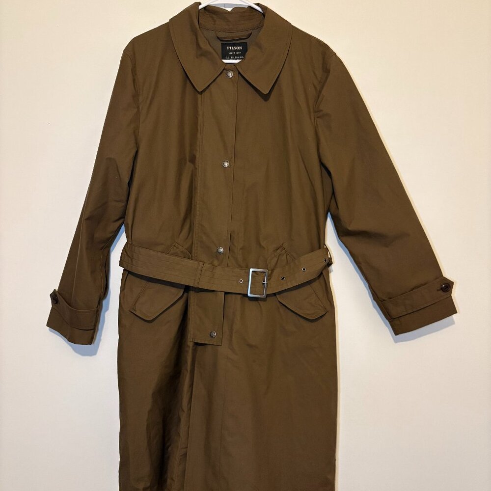 Filson Women’s Sawyer Trench Coat, Sz Medium